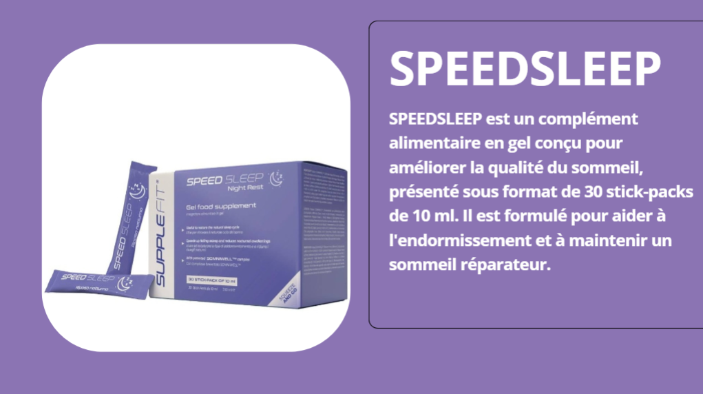 SPEED SLEEP: Solution au problème d'insomnie